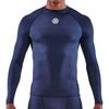Skins Long Sleeve Compression Size S SERIES-1 Men's Shirt, 18121110, Navy,