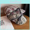 Unique Checkered Cap Women Fashion Beret With Breathable Fabric For Use Daily