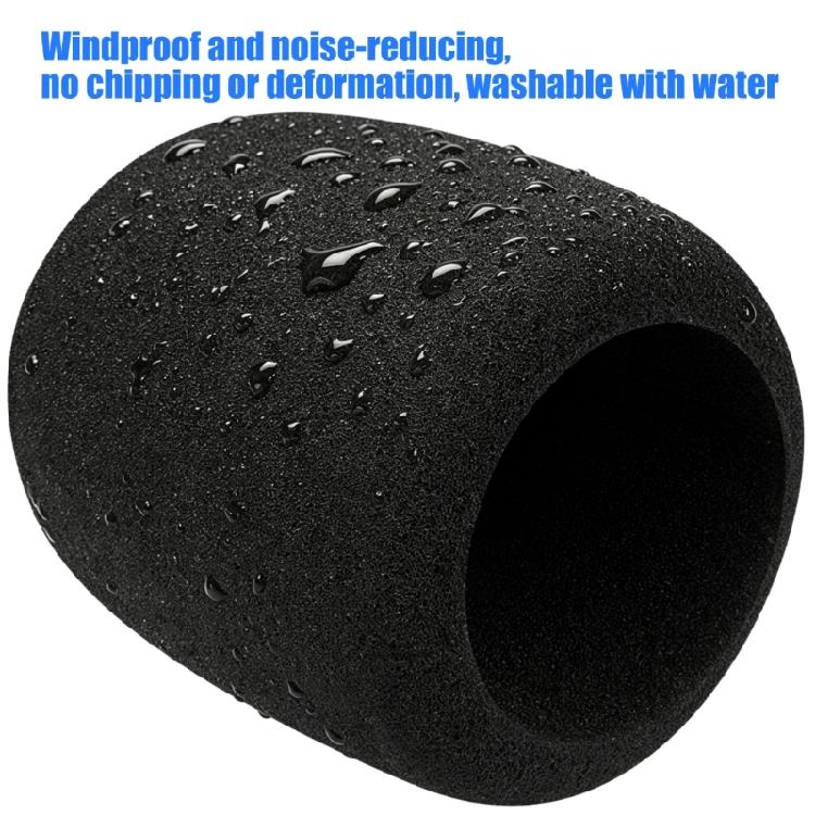 Black Windscreen Head Cover 2Pack, Recording Cover Pair for ATH /AT2050/AT4040 Condenser Voice Use, Breath Noise Control for Commentary and Streaming