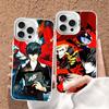 Аниме Чехол для телефона P-PersonaS-5 Для iPhone 17 16 15 14 11 12 13 Pro Max Pro Plus Цветной Серебристый Чехол
