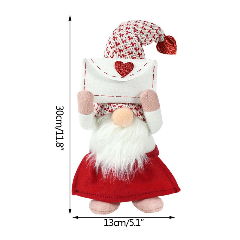 Подарок на День святого Валентина, безликий гном, плюшевая кукла для парня, девушки, рождественское украшение для дома, новогоднее украшение, свадебные подарки