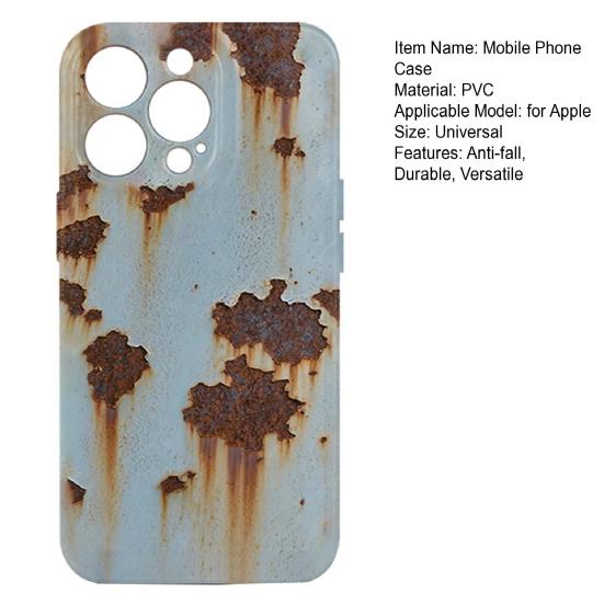 Ржавый чехол для телефона для iPhone 16 Pro/16/15 Pro Тонкий гибридный противоударный чехол Защитный чехол для телефона против царапин и пожелтения