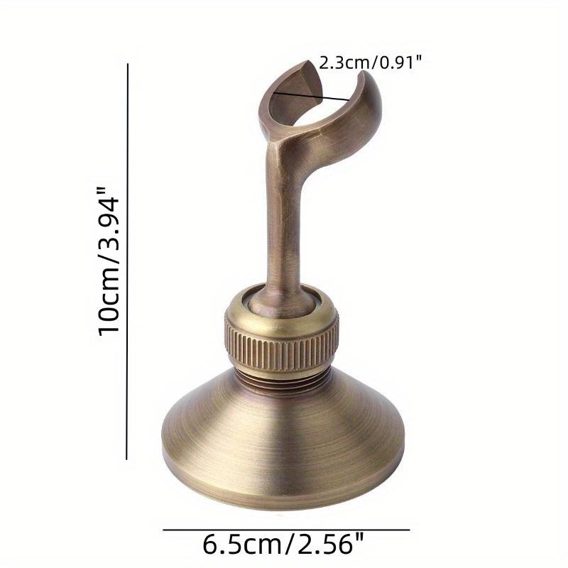 Винтажный латунный держатель для душевой лейки — регулируемый, стильный и простой в установке