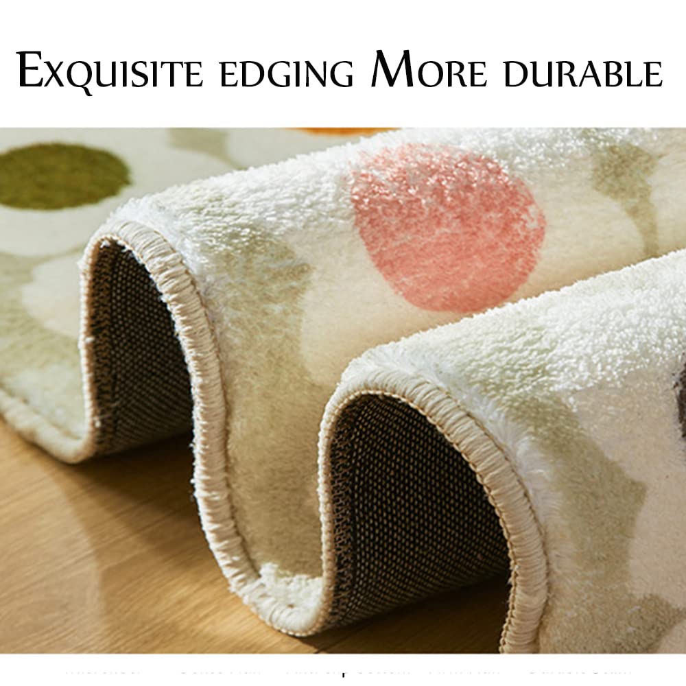 Скандинавские ковры Круглые Милые в форме цветка Пушистые Мягкие С коротким ворсом Противоскользящий коврик для ванной Комнаты Спальни Детской Комнаты Домашний декор