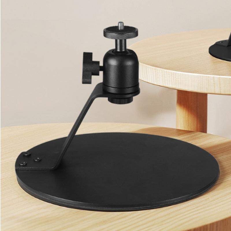 Projector Stand Table Desktop Stand Projector Mount with 360 Degree Adjustable Metal Desktop Stand for Projector