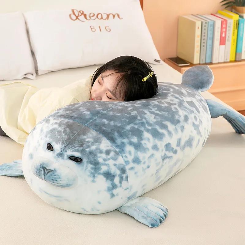 Подушка Angry Blob Seal Pubby 3D, новинка, кукла «Морской лев», плюшевая игрушка, детская подушка для сна, подарки для детей, девочек