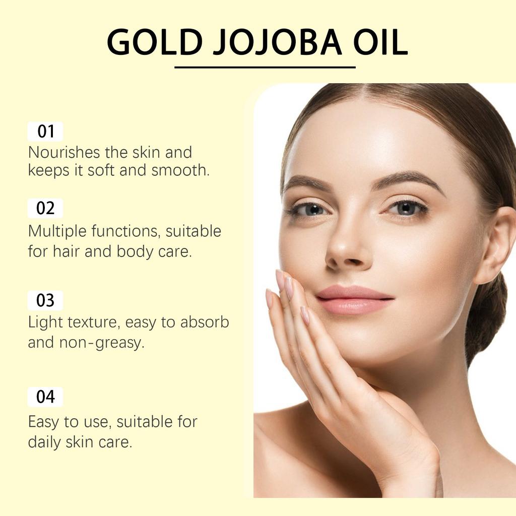 Масло жожоба для кожи, волос, ногтей, тела, кутикулы - нерафинированное и без гексана натуральное увлажняющее средство, масло-носитель жожоба, масло для лица, массаж гуаша, 100 мл