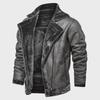 Men's Lamb Fur Leather Jacket - Thick, Warm Motorcycle Coat, Casual Large Size for Europe and America.
