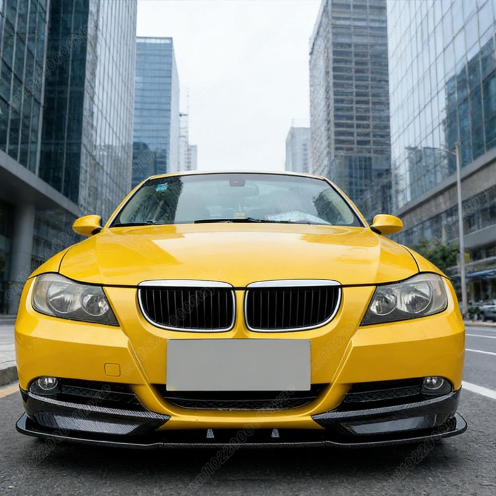 For BMW 3 Series E90 E91 Pre-facelift 320i 330i 2005 2006 2007 2008 Car Front Bumper Splitter Spoiler Lip Body Modification Kit