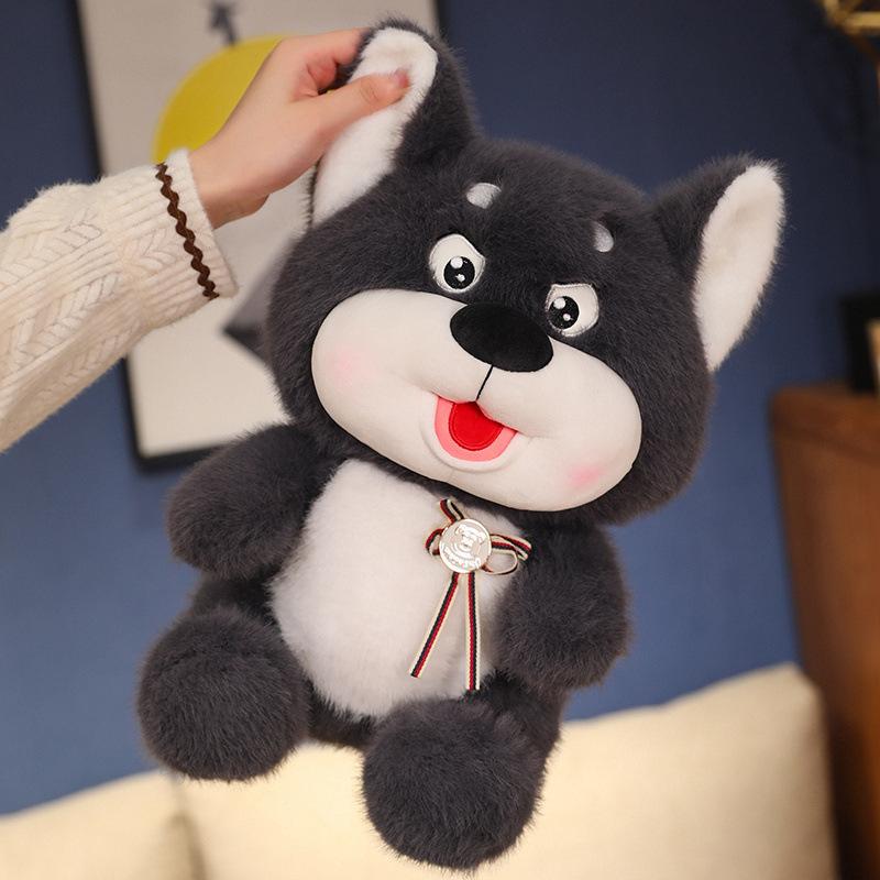 Медаль кукла хаски плюшевая игрушка собака кукла кукла подушка для девочек спящие дети подарок на день рождения