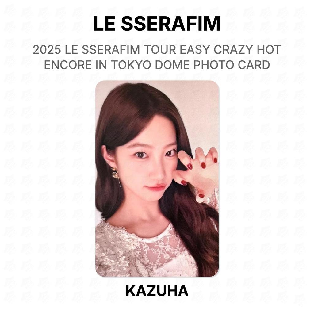 LE SSERAFIM 2025 LE SSERAFIM ТУР EASY CRAZY HOT Encore В TOKYO DOME ФОТОКАРТОЧКА Официальная фотокарточка