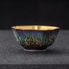Чайная чашка Цзяньчжань с радужной печной глазурью и позолотой