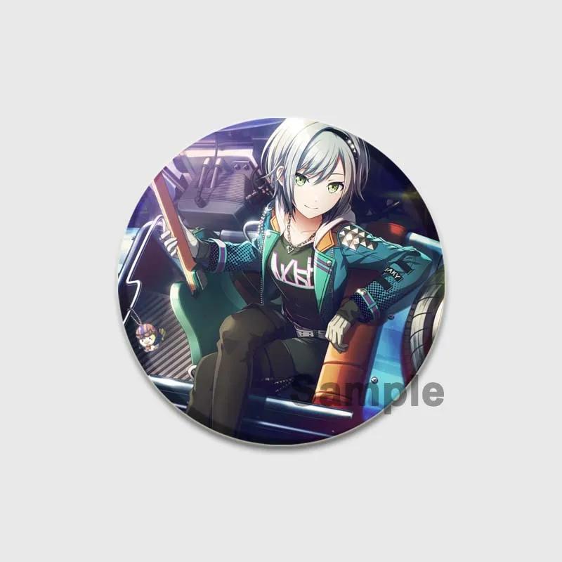 32/44/58 мм Проект SEKAI Аниме Хиномори Шихо Лео/Нужно Значок Круглая Жестяная Брошь для Одежды Сумка Шляпа Аксессуары Эмалевые Булавки Подарки для фанатов