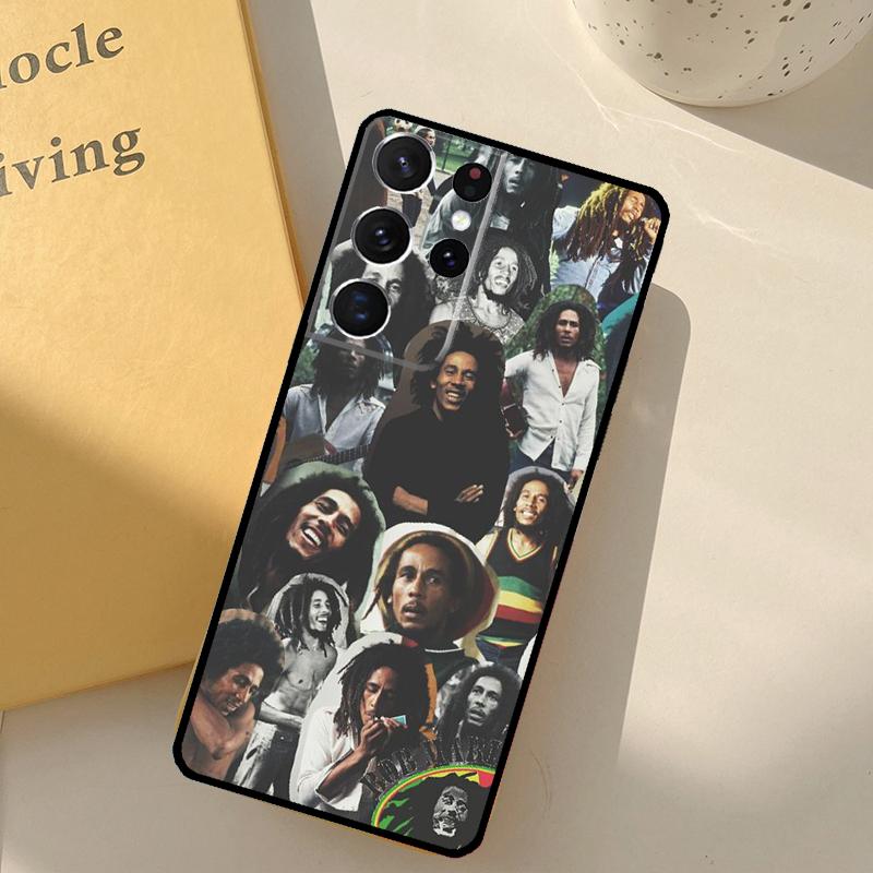 Singer Bob Marley Phone Case For Samsung Galaxy S25 Ultra S20 S21 S22 S23 S24 Plus S9 S10 S25 FE Cover Shell
