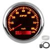 GPS Speedometer 85mm3.35in Odograph 80MPHH Stainless Steel Universal for Cars Engines BoatsBlack
