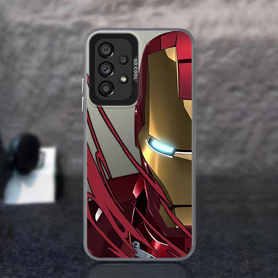 Чехол для телефона Marvel Железный Человек Человек-паук для Samsung Galaxy A15 A25 A72 A51 A52 A71 4G A54 A73 A55 A53 A52s 5G Мобильные чехлы