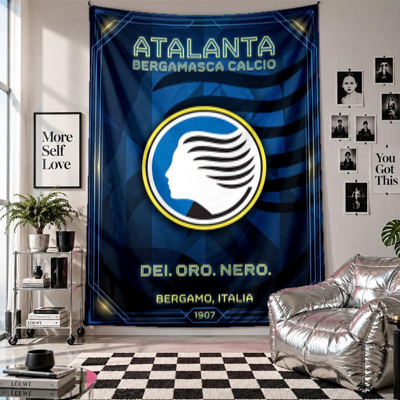 Atalanta FC Wall Tapestry Home Decor Wall Hanging Cloth for Bedroom Living Room Background