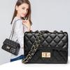 Fashion Korean Style Trendy Diamond Shaped Women's Bag Chain One Shoulder Crossbody Bag