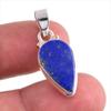 Подвеска из натурального лазурита ручной работы из чистого серебра 925 пробы 1,25 дюйма G1j66