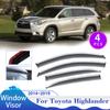 Козырек на окно для Toyota Highlander XU50 Kluger 2014~2019 вентиляционный дымовой козырек тент укрытие для автомобиля солнцезащитный дождевик дефлектор аксессуары