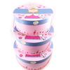 [J4385] - Set of 3 Hat Boxes 'Little Princess' Pink Blue