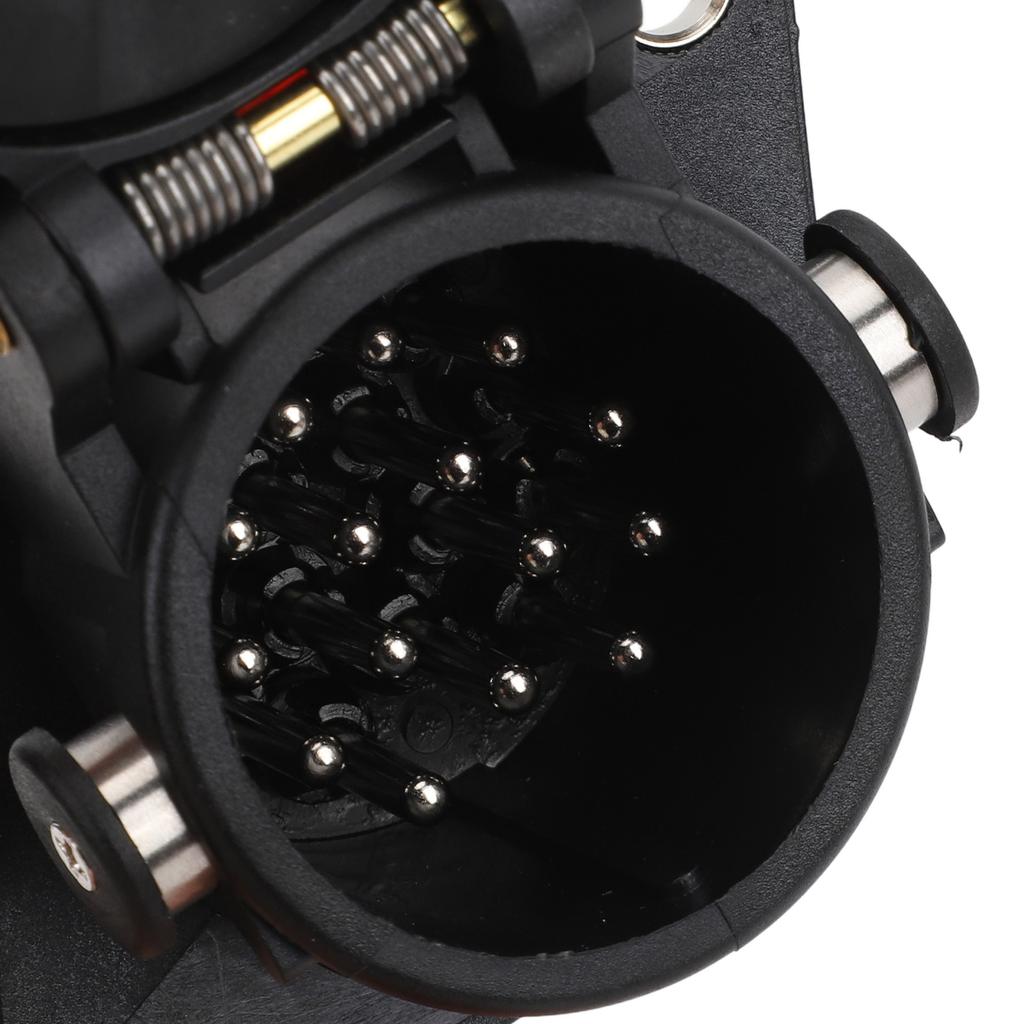 15pin Trailer Plug Socket 24V 15pin Trailer Connector Adapter Stable Performance for Boat RV Trailer Adapter Plug Socket