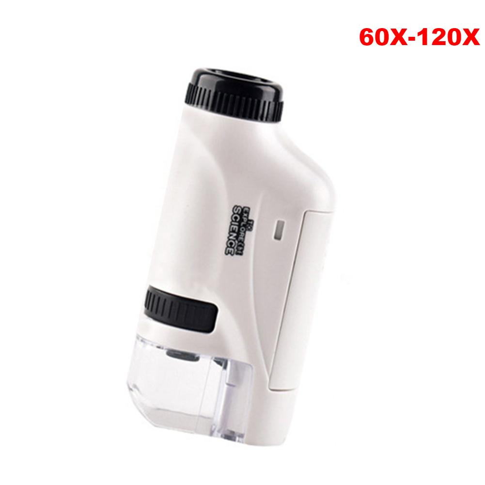 1000x Детский микроскоп Лаборатория Цифровые микроскопы 2-дюймовый IPS-экран Электронный увеличитель Камера с 8 светодиодами Функция фото-видео
