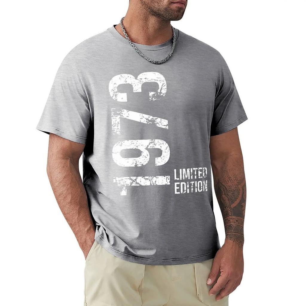 Новинка 50-е 50-е годы ретро винтаж 1973 футболки с рисунком хлопок уличная одежда короткий рукав подарки на день рождения летний стиль футболка мужская