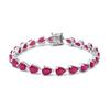 Ruby Tennis Bracelet - 925 Sterling Silver