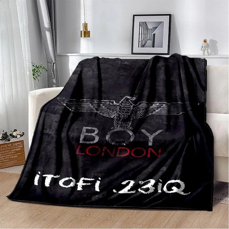 Уникальное одеяло в британском панк-стиле с логотипом B-BOY LONDON Eagle, напечатанное на фланели, для дивана, декоративное постельное белье, плед