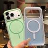 Свежий и Милый Магнитный Чехол-Мороженое для iPhone 17 Pro Max - Однотонный Желейный Чехол для Apple 16