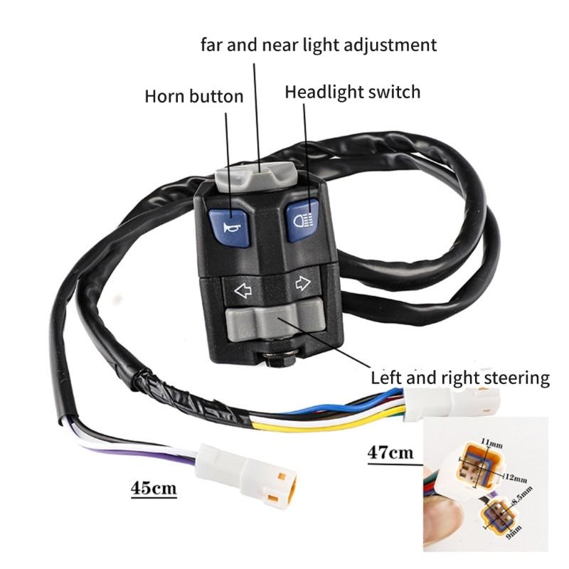 Multipurpose Motorcycle Handlebar Switches Turn Signal Headlight Horn Operation strong  for EC250 EC300 EC250F EC350F Mod