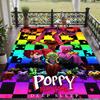Ковер из хрустального велюра с дизайном Poppy Playtime, Мягкий нескользящий коврик для пола, Декор гостиной, спальни