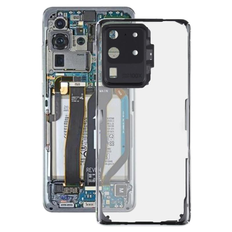 Ударопрочная крышка аккумулятора Замена для телефона S20 Ultra Стеклянная задняя панель Простая установка