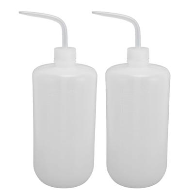 2 шт. бутылочка для промывки 1000 мл пластиковая безопасная лабораторная отжимная насадка с узким горлом