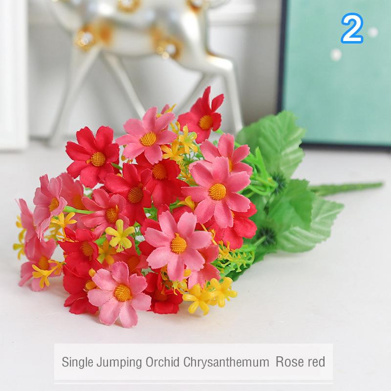 1 букет 28 головок искусственных цветов искусственный шелк орхидея хризантема цветок свадебный букет цветов домашний сад вечеринка декор
