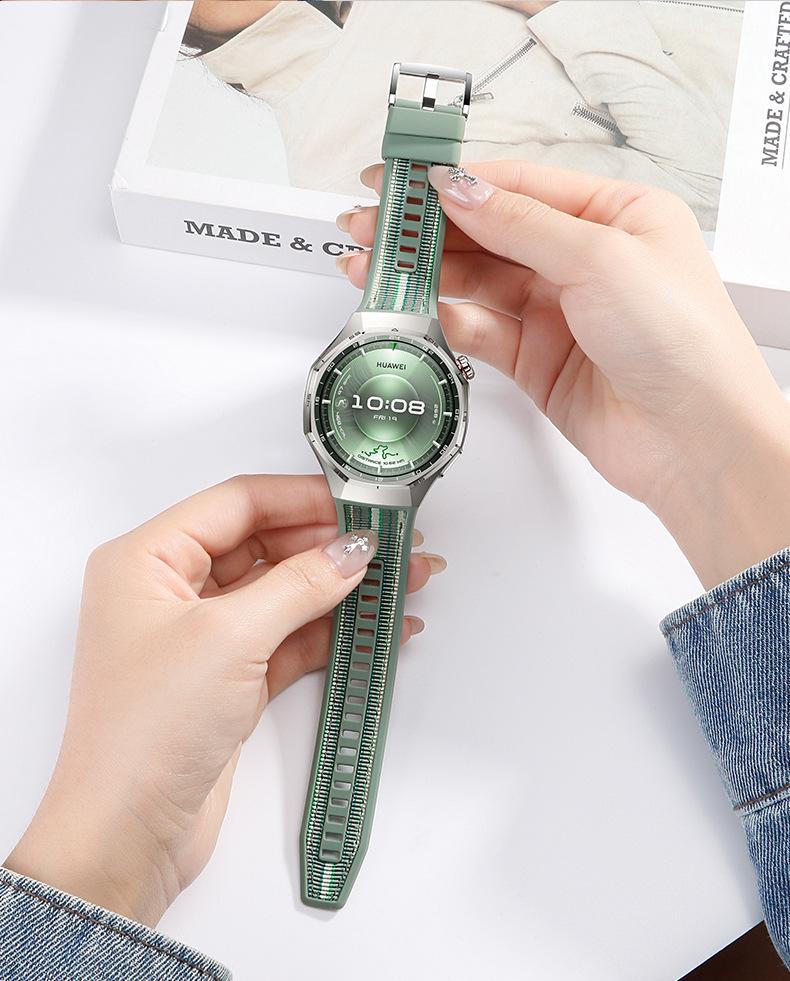 Нейлоновая волнистая лента без зазоров Подходит только для Huawei Watch GT6Pro Силиконовая и нейлоновая Официальный ремешок Подходит для HUAWEI WATCH GT6 Pro