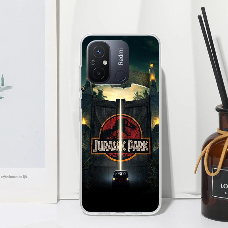 Jurassic Park Dinosaur World Phone Case For Xiaomi Redmi 12C 12 10C 10A 10 9C 9A 9T 9 8A 8 7A 7 6A 6 Pro K70 K40 K20 Fundas Back