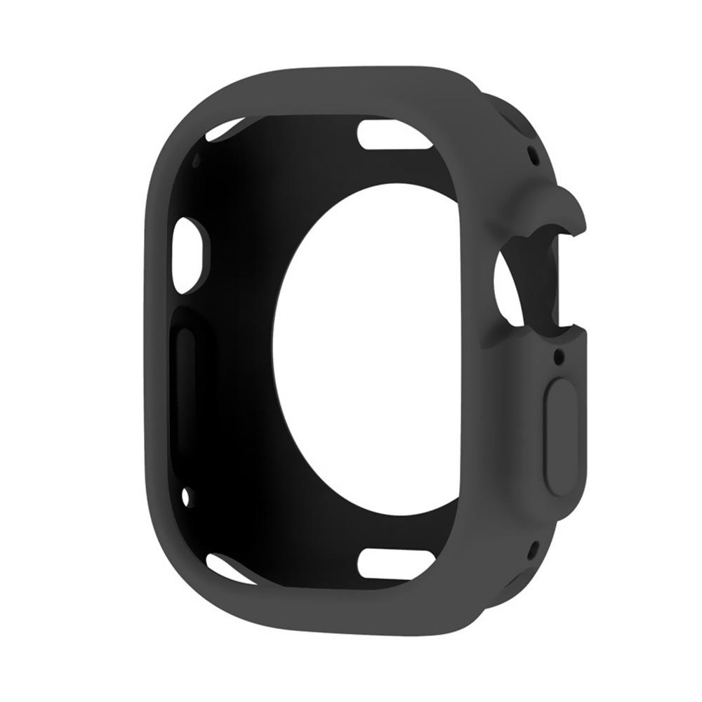 Полый силиконовый чехол, защитная пленка для экрана, защитная рамка для умных часов Apple Watch Ultra 49 мм