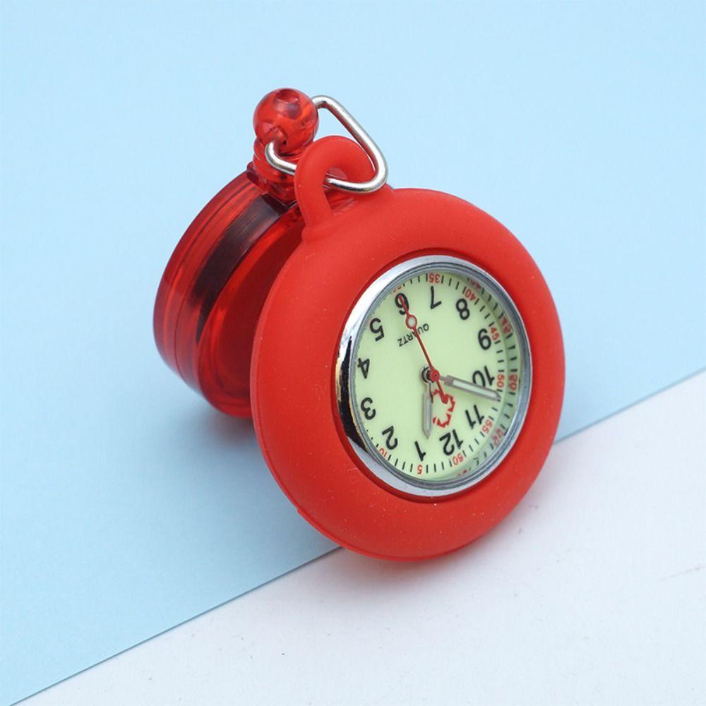 Silicone Pocket Watch Clip-on Doctor Hanging Luminous Fob Watch Nurse