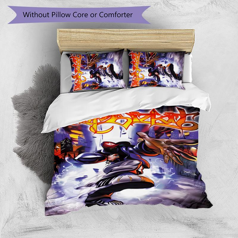 Limp Bizkit 3pcs Bedding Set Duvet Cover Closure Includes 1 Duvet Cover & 2 Pillowcases for All Seasons Bedroom Home Dorm Decor