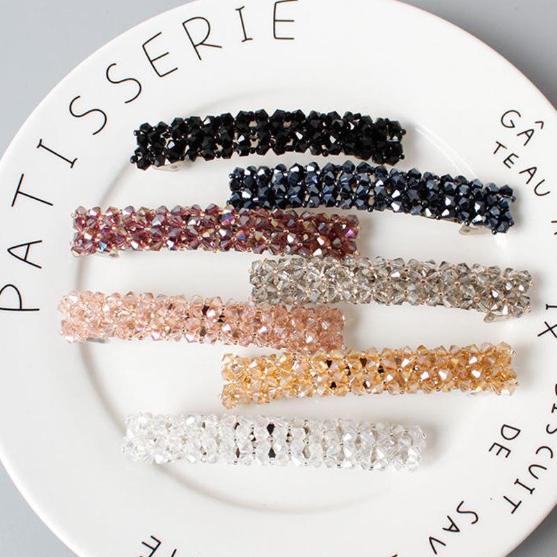 Новые корейские элегантные заколки для волос, заколки со стразами, заколки для волос для женщин и девочек, аксессуары для волос