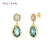 Paul Brial Pybe0148 Antique Green Earrings