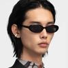 Small Frame Vintage Sunglasses Man Brand Designer Sun Glasses Male Fashion Shades Oval Mirror Black Retro