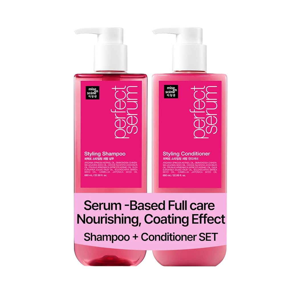 Mise-en-scene Perfect Styling Serum Shampoo 680ml + Conditioner 680ml