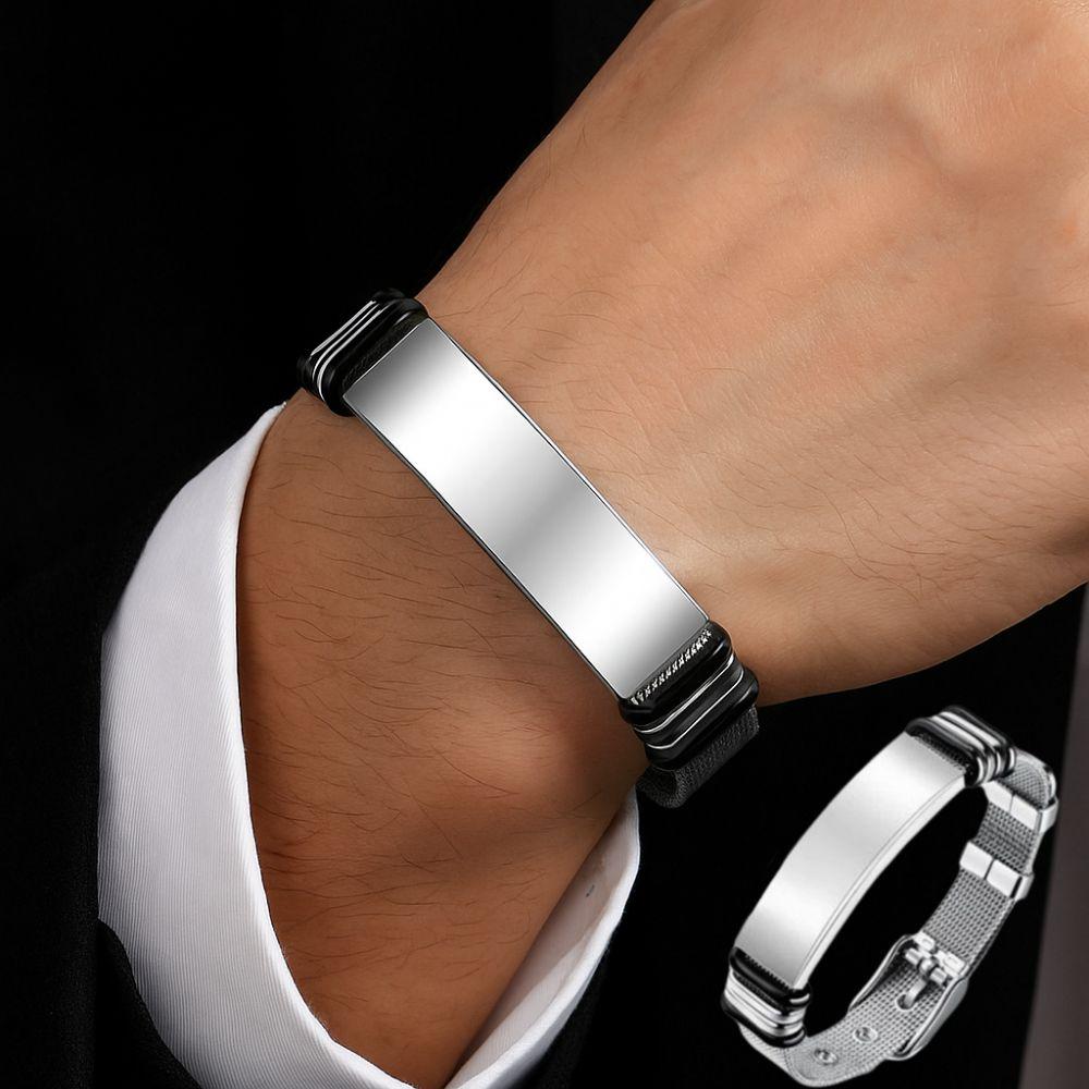 Net Band Family Friendship Bracelet Silver Couple Bracelet  for Men and Women