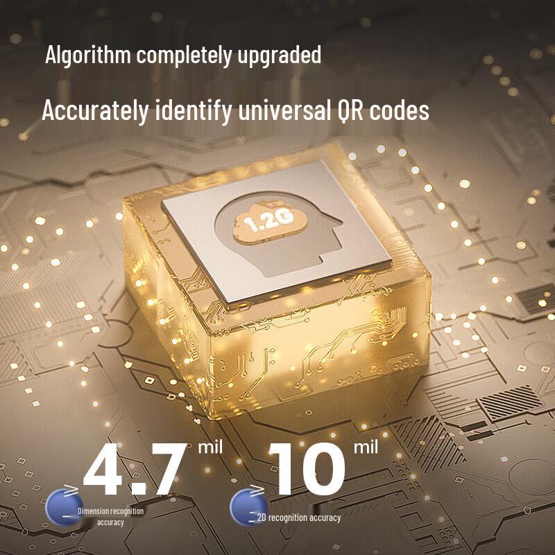 Deli 2.4GHz Wireless 2D Barcode Scanner