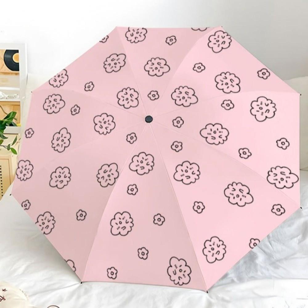 Fully Automatic Portable Folding Umbrella Cartoon Pattern Dual Use Umbrella Travel