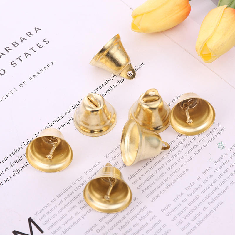 10pcs Mini Trumpet Jingle Bells Ornaments Small Size for DIY Handmade Crafts Pet Hanging Decor Suitable for Party Wedding Christmas Occasions