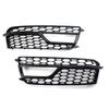 Left/Right Front Bumper Grilles Fog Light Grill Cover Trim Replacement for S5 A5 S-Line